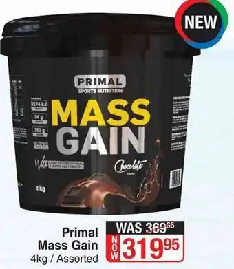 Dis-Chem Primal Mass Gain 4kg offer