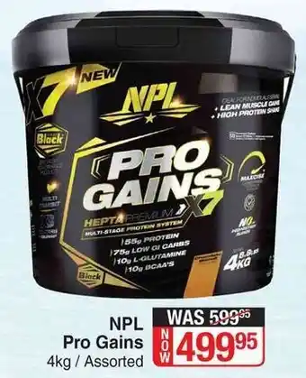 NPL Pro Gains 4kg