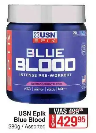 Dis-Chem USN Epik Blue Blood 380 offer