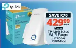 Checkers TP-Link N300 Wi-Fi Range Extender offer