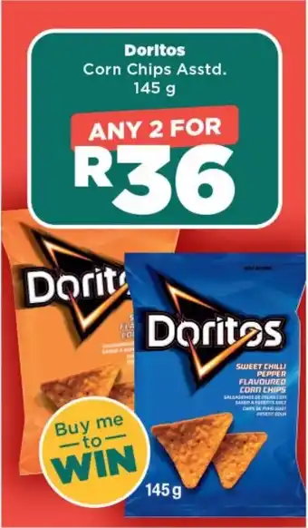 OK Foods Doritos Corn Chips Asstd. 145 g offer