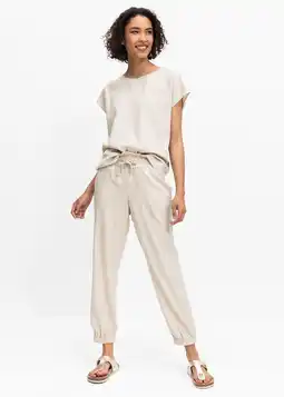 Woolworths Shirred Waist Linen Blend Joggers offer