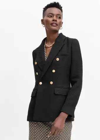 Boucle Double Breasted Blazer offer at Woolworths