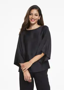 Satin Kimono Top