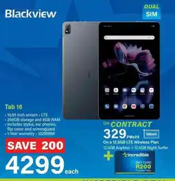 Incredible Connection Blackview Tab 16 offer