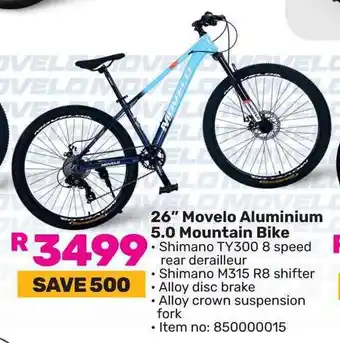 Game 26" Movelo Aluminium 5.0 Mountain Bike offer