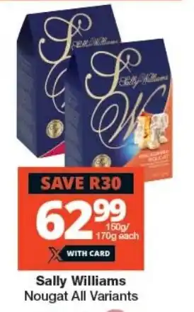 Checkers Sally Williams Nougat All Variants offer