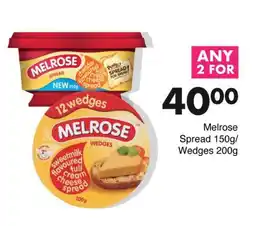 Save Hyper Melrose Spread 150g/ Wedges 200g offer