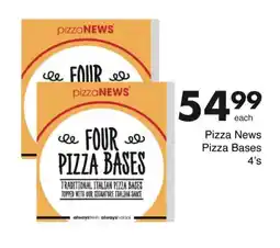 Pizza News Pizza Bases 4's