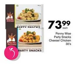 Save Hyper Penny Wise Party Snacks Cheese/ Chicken 30's offer