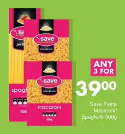 Save Hyper Save Pasta Macaroni/ Spaghetti 500g offer