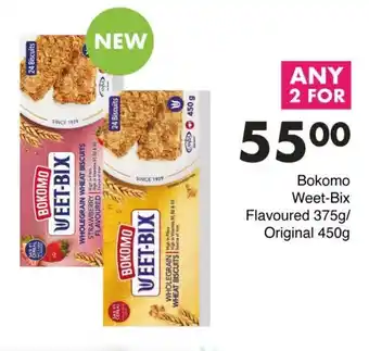 Save Hyper Bokomo Weet-Bix Flavoured 375g/ Original 450g offer