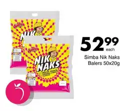 Save Hyper Simba Nik Naks Balers 50x20g offer
