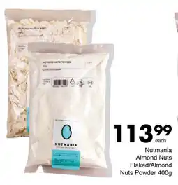 Save Hyper Nutmania Almond Nuts Flaked/Almond Nuts Powder 400g offer