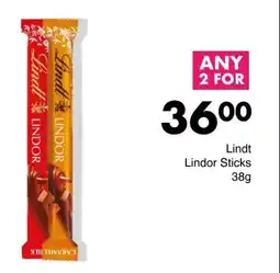 Save Hyper Lindt Lindor Sticks 38g offer