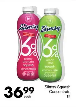 Slimsy Squash Concentrate 1lt