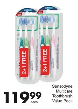 Save Hyper Sensodyne Multicare Toothbrush Value Pack offer
