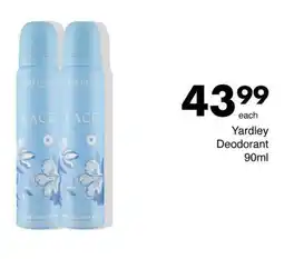 Save Hyper Yardley Deodorant 90ml offer