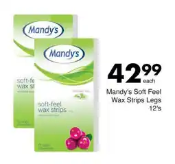 Save Hyper Mandy's Soft Feel Wax Strips Legs offer
