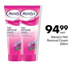 Save Hyper Mandy's Hair Removal Cream 200ml offer