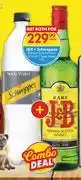 Liquor City J&B + Schweppes Blended Scotch Whisky 750ml + Soda Water 1L-Both For offer