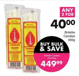 Save Hyper Britelite Candles 450g offer