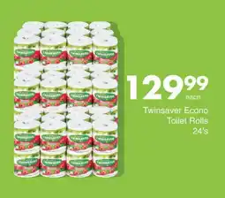 Save Hyper Twinsaver Econo Toilet Rolls 24's offer