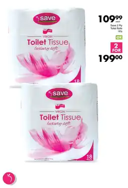 Save Hyper Save 2 Ply Toilet Rolls 18's offer
