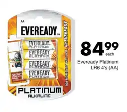 Save Hyper Eveready Platinum LR6 4's (AA) offer