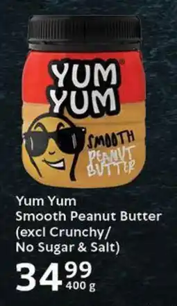 Oxford Freshmarket Yum Yum Smooth Peanut Butter (excl Crunchy/ No Sugar & Salt) offer