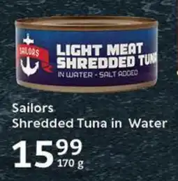 Sailors Shredded Tuna in Water