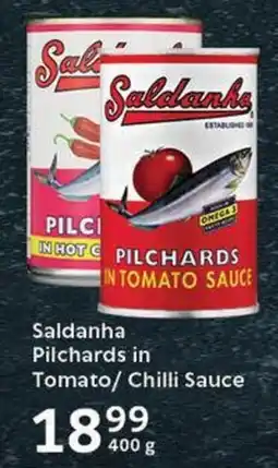 Oxford Freshmarket Saldanha Pilchards in Tomato/ Chilli Sauce offer