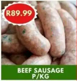 BEEF SAUSAGE P/KG