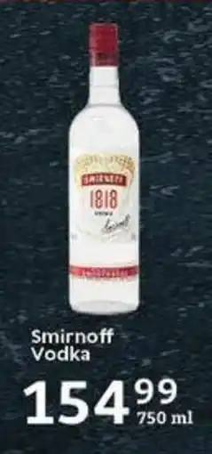 Oxford Freshmarket Smirnoff Vodka offer