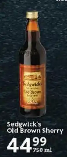 Oxford Freshmarket Sedgwick's Old Brown Sherry offer