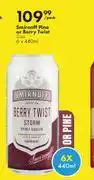 Liquor City Smirnoff Pine Or Berry Twist Can-6 x 440ml Per Pack offer