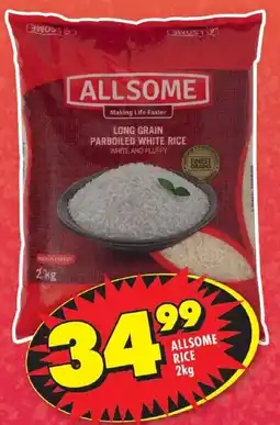 Shoprite ALLSOME RICE 2kg offer