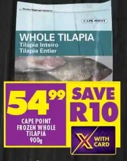 Shoprite CAPE POINT FROZEN WHOLE TILAPIA 900g offer
