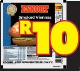 Shoprite ESKORT SMOKED VIENNAS offer