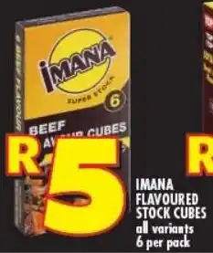 Shoprite IMANA FLAVOURED STOCK CUBES offer