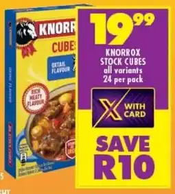 Shoprite KNORROX STOCK CUBES all variants 24 per pack offer