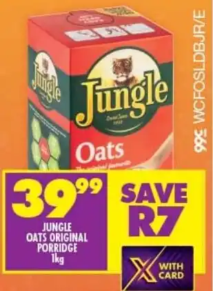 Shoprite JUNGLE OATS ORIGINAL PORRIDGE offer