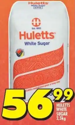 Shoprite HULETTS WHITE SUGAR 2,5kg offer