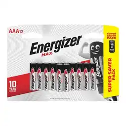 Energizer Max AAA 12 Pack