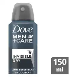 Pick n Pay Liquor Dove Men + Care Invisible Dry Antiperspirant Deodorant Body Spray 150ml offer