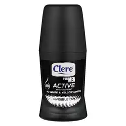 Pick n Pay Liquor Clere for Men Active Roll On Deo 50ml offer