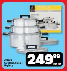 Usave ZEBRA COOKWARE SET 6-piece offer