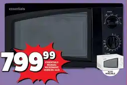 Usave ESSENTIALS MANUAL MICROWAVE OVEN 20L each offer