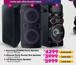 Game Samsung (ST50B) Party Speaker offer