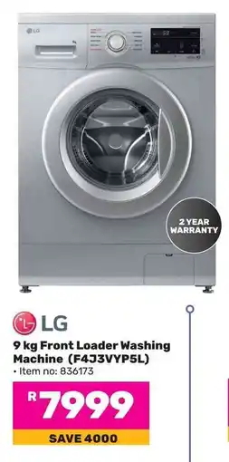 Game LG 9 kg Front Loader Washing Machine (F433VYP5L) offer